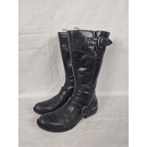 Born Women's Boots Mid-Calf Black Leather